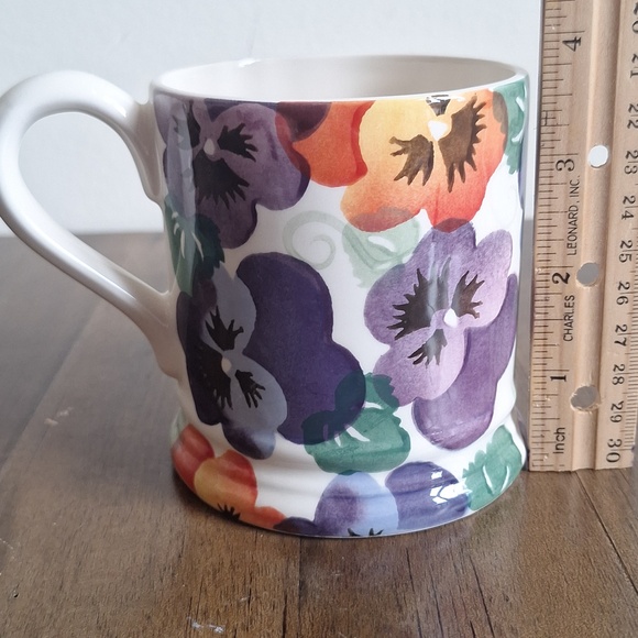 Emma Bridgewater HEARTSEASE & PANSIES Mug • 2012 Fox Backstamp • First Quality - Picture 7 of 8